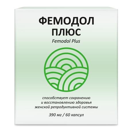 Фото Фемодол Плюс капсулы 390 мг, 60 шт.