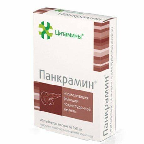 Фото Панкрамин, таблетки 155 мг, 40 шт.