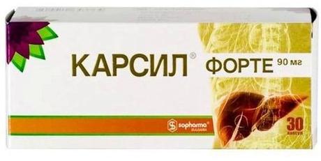 Фото Карсил форте, капсулы 90 мг, 30 шт.