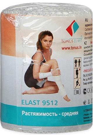 Фото Бинт эластичный средней растяжимости, 5 м х 12 см (с застежками)