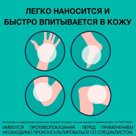 Фото Нурофен Экспресс, гель 5%, 50 г