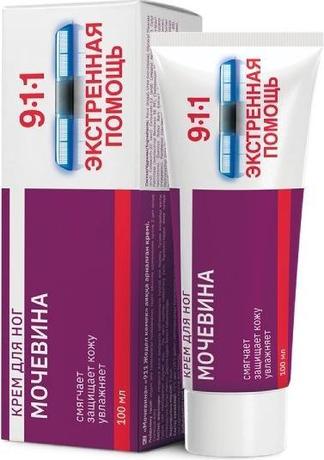 Фото 911 Экстренная помощь, крем для ног Мочевина 100 мл, 1 шт.