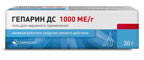 Фото Гепарин ДС, гель для наружного применения 1000 МЕ/г, 30 г