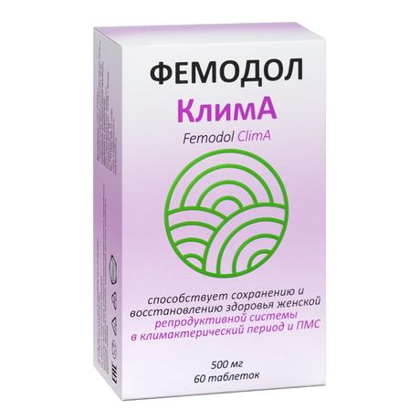 Фото Фемодол Клима таблетки 500 мг, 60 шт.