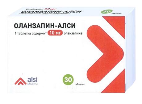 Фото Оланзапин-АЛСИ, таблетки 10 мг, 30 шт.