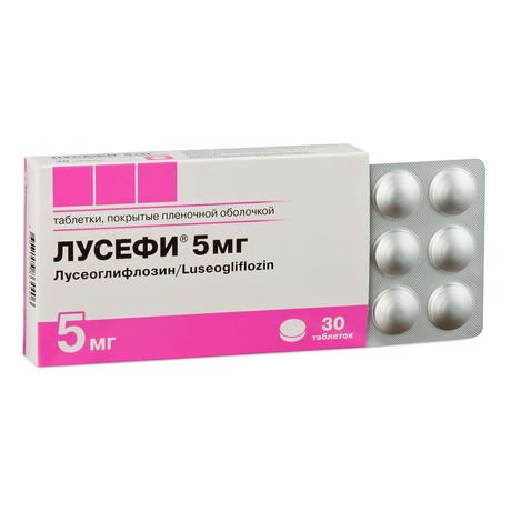 Фото Лусефи, таблетки покрыт. плен. об. 5 мг, 30 шт.