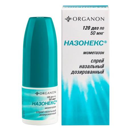 Фото Назонекс, спрей 50 мкг/доза (120 доз) 18 г, 1 шт.