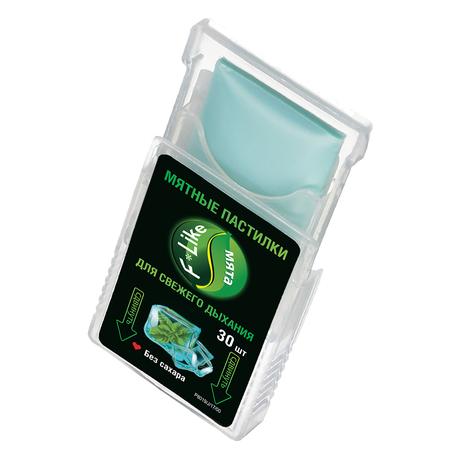 Фото FLIKE, пастилки для свежего дыхания (мята), 30 шт.