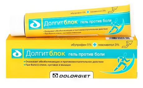 Фото Долгитблок, гель для наружного применения 5 % +3 % туба 150 г