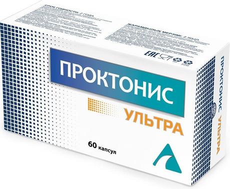 Фото Проктонис Ультра, капсулы 0,46 г, 60 шт.
