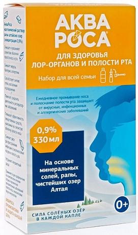 Фото Аквароса, набор 0,9%, 330 мл