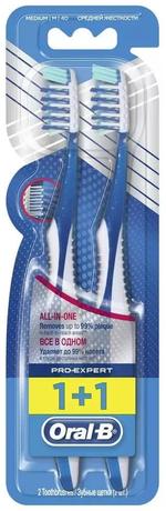 Фото ORAL-B ProExpert Все в одном 40, зубная щетка средней жесткости, 2 шт.