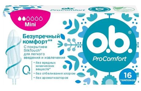Фото Тампоны O.B. Procomfort мини, 16 шт