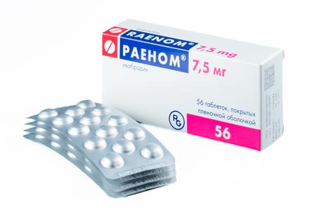 Фото Раеном, таблетки покрыт. плен. об. 7,5 мг, 56 шт.