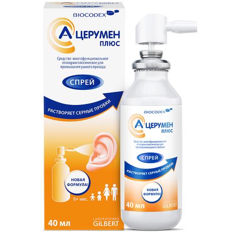Фото А-Церумен Плюс, спрей для промывания ушного прохода, 40 мл
