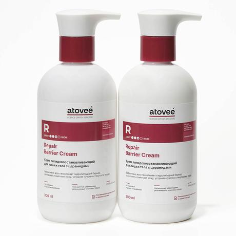 Фото Atovee Rapid, крем липидовосстанавливающий для лица и тела, 300 мл