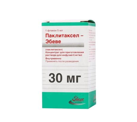 Фото Паклитаксел-Эбеве, концентрат 6 мг/мл, 5 мл