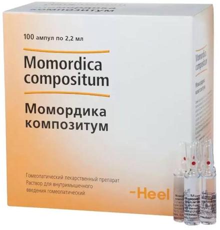 Фото Момордика Композитум, раствор для в/м введения, ампулы 2,2 мл, 100 шт.