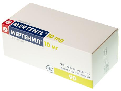 Фото Мертенил, таблетки покрыт. плен. об. 10 мг, 90 шт.