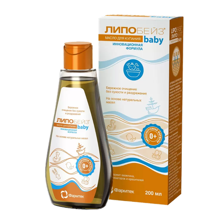 Фото Липобейз Беби масло детское для купания 200 мл, 1 шт.
