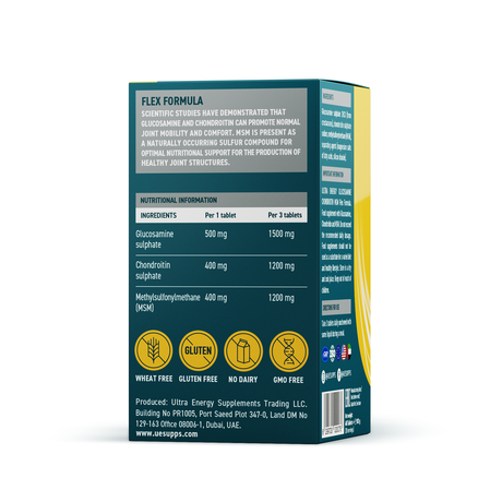 Фото UESUPPS Ультра Энерджи Глюкозамин Хондроитин МСМ, таблетки, 60 шт.