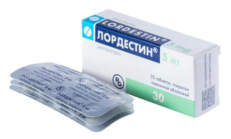 Фото Лордестин, таблетки покрыт. плен. об. 5 мг, 30 шт.