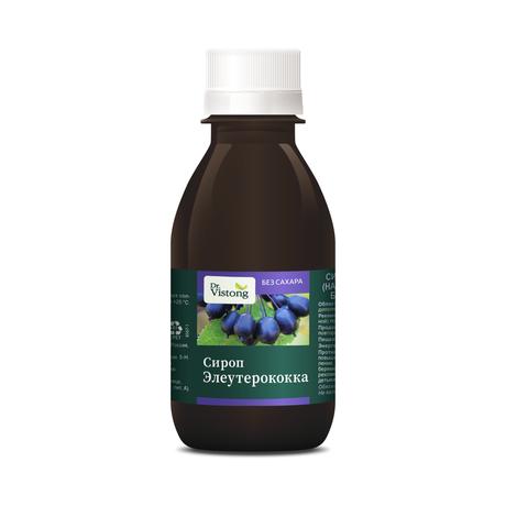 Фото Dr.Vistong, сироп Элеутерококка, без сахара, 150 мл