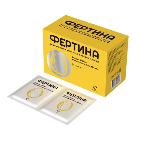 Фото Фертина Инозит Фолиевая кислота, саше 100 мкг, 30 шт.