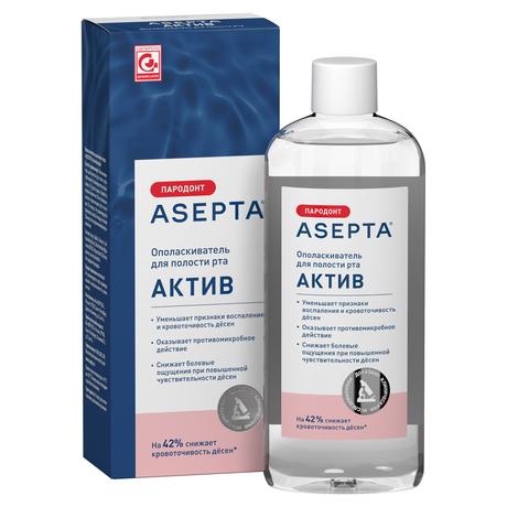 Фото Асепта Актив, ополаскиватель для полости рта 250 мл, 1 шт.