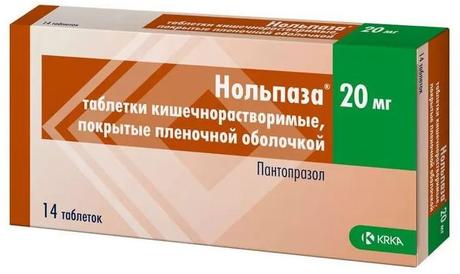 Фото Нольпаза, таблетки покрыт. плен. об. кишечнорастворимые 20 мг, 14 шт.