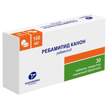 Фото Ребамипид Канон, таблетки, покрытые пленочной оболочкой 100 мг, 30 шт.