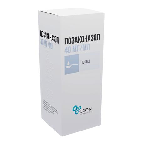 Фото Позаконазол суспензия для внутреннего применения 40 мг/мл флакон (+мерн.ложка) 105 мл