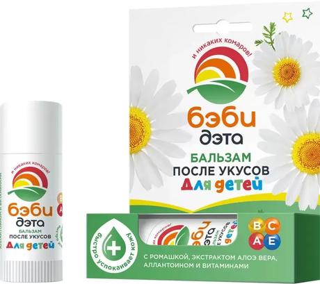 Фото Бэби Дэта, бальзам-карандаш после укусов насекомых детский 10 мл