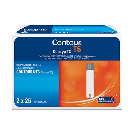 Фото Тест-полоски Контур ТС, 25 х 2 шт.