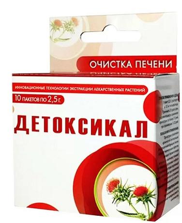 Фото Детоксикал, порошок, саше 2.5 г, 10 шт.