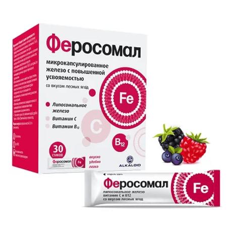 Фото Феросомал, порошок саше-пакеты 1,8 г, 30 шт.
