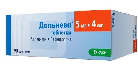 Фото Дальнева, таблетки 5 мг+4 мг, 90 шт.