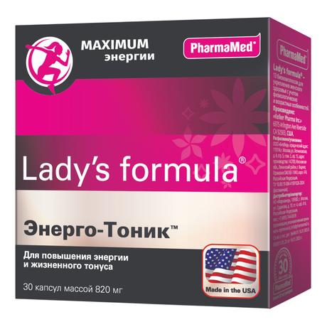 Фото Lady's formula Энерго-Тоник, капсулы массой 820 мг, 30 шт.