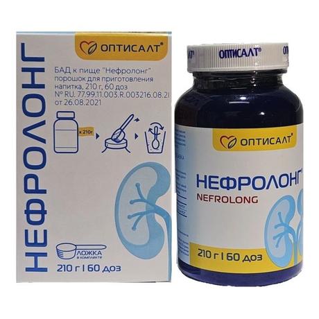 Фото Нефролонг, порошок 210 г (60 доз), 1 шт.