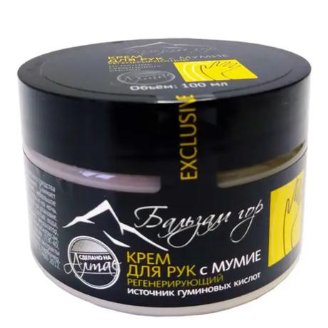 Фото Бальзам гор, крем для рук регенерирующий (с мумие) банка, 100 мл