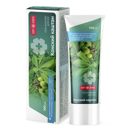 Фото Конский каштан ComForte, гель-бальзам для ног косметический 100 мл