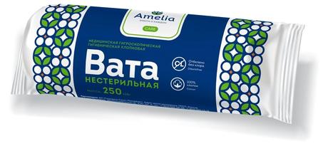 Фото Вата хирургическая не стерильная Амелия 250 г.
