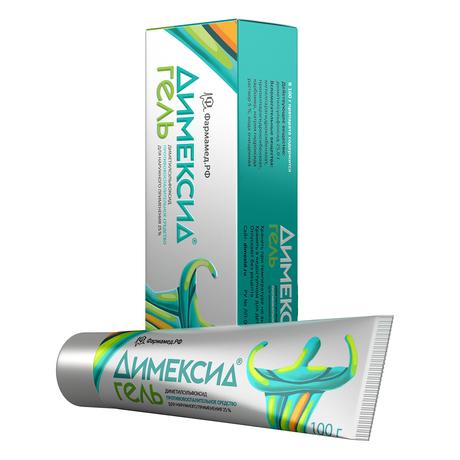 Фото Димексид, гель для наружного применения 25% 100 г, 1 шт.