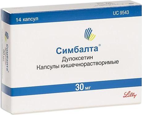 Фото Симбалта, капсулы 30 мг, 14 шт.