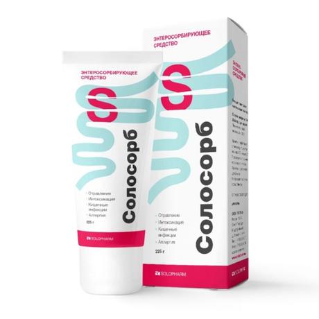Фото Солосорб, гель для приготовления суспензии для приема внутрь 225 г, 1шт.
