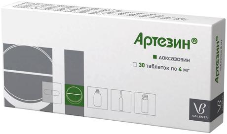 Фото Артезин, таблетки 4 мг, 30 шт.