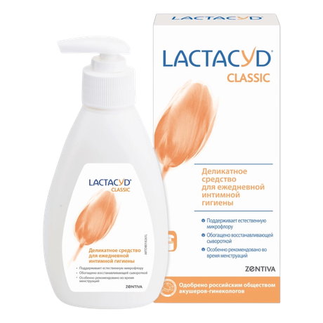 Фото Лактацид Классик, деликатное средство для ежедневной интимной гигиены, 200 мл