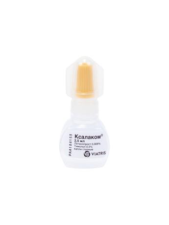 Фото Ксалаком, капли глазные, 2,5 мл