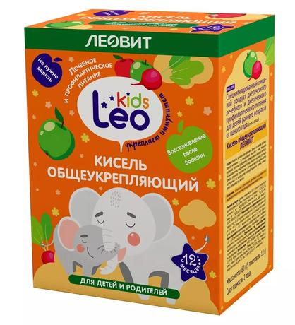 Фото Леовит Leo Kids Кисель Общеукрепляющий для детей, пакетик 12 г, 5 шт