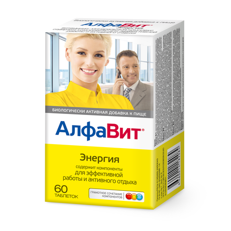 Фото Алфавит Энергия, таблетки, 60 шт.
